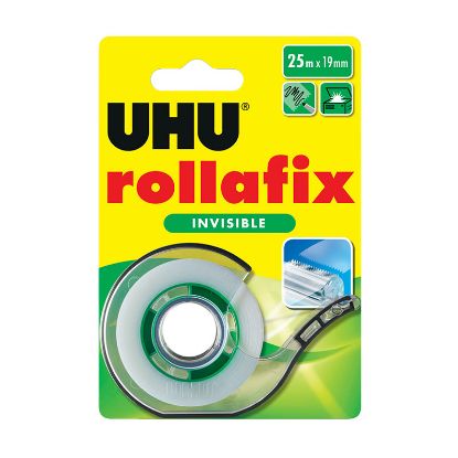 Picture of UHU ROLLAFIX INVISIBLE 25MX19MM + DISPENSER