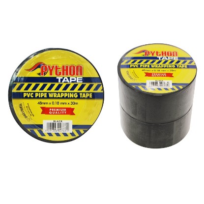 Εικόνα της PYTHON PVC PIPE WRAPPING TAPE BLACK 48MMX30M