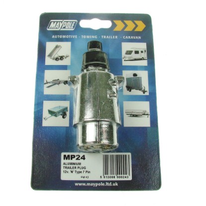 Picture of MAYPOLE ALUMINIUM 7-PIN PLUG MP024