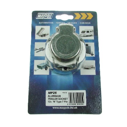 Picture of MAYPOLE ALUMINIUM 12V 7-PIN SOCKET MP025