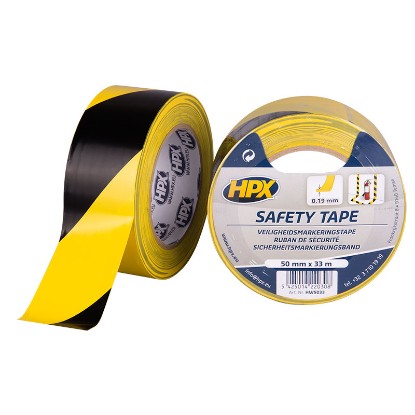Εικόνα της HPX SAFETY TAPE BLACK/YELLOW 50MMX33M