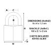 Picture of MASTER LOCK BRASS PADLOCK 40MM KA V.2341