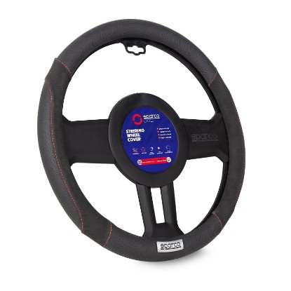 Εικόνα της SPARCO STEERING WHEEL COVER SUEDE BLACK SPC1112BK