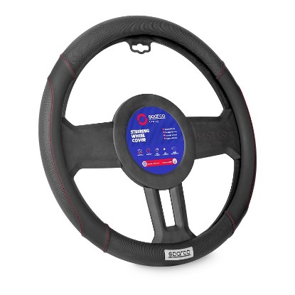 Εικόνα της SPARCO STEERING WHEEL COVER PU BLACK SPC1113BK