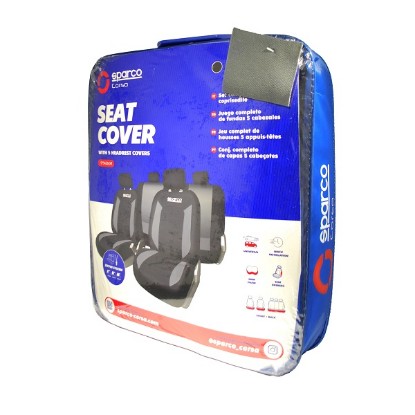 Picture of SPARCO SEAT COVER SET BLACK/GREY SPS426GR