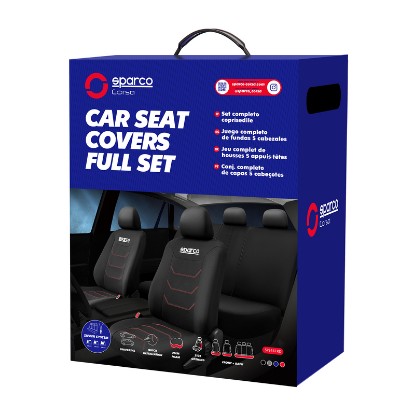Picture of SPARCO SEAT COVER SET BLACK SPS441RD