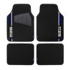 Εικόνα της SPARCO CAR MATS PVC & CARPET BLACK/BLUE 4pcs SPF508BL