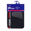 Εικόνα της SPARCO CAR MATS PVC & CARPET BLACK/RED 4PCS SPF508RD