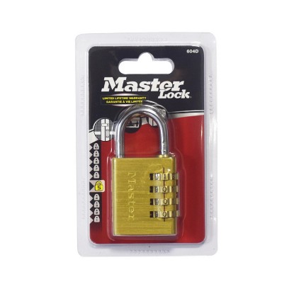 Picture of MASTER LOCK COMBINATION  40X21 BRASS 604D