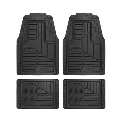 Picture of SPARCO CAR MATS PVC BLACK 4PCS SPF525