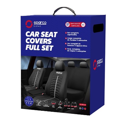 Εικόνα της SPARCO SEAT COVER SET BLACK/GREY SPC3502GR