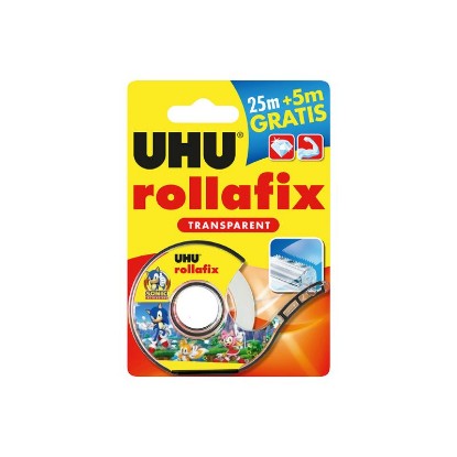 Picture of UHU ROLLAFIX BTS TRANSPARENT 25M + DISPENSER