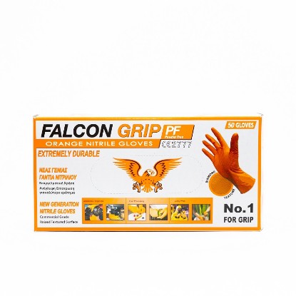 Picture of FALCON GRIP NITRILE ORANGE (XL) GLOVES 50PCS