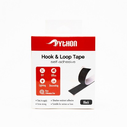Picture of PYTHON HOOK & LOOP TAPE 5M BLACK