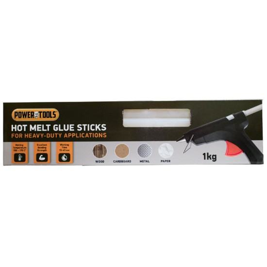 Picture of POWER TOOLS HOT MELT GLUE STICKS CREAM HD