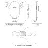 Picture of YESIDO PHONE AIR VENT BRACKET HOLDER C243