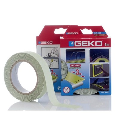 Picture of GEKO ANTISLIP PHOSPHORESCENT TAPE 25MMX3M