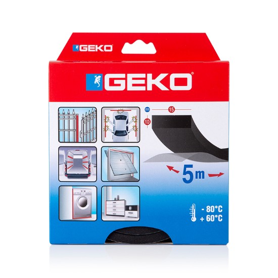 Εικόνα της GEKO ADHESIVE FOAM STRIP WHITE 15MMX5M