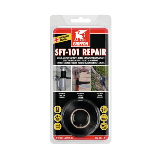 Picture of GRIFFON SFT-101 REPAIR TAPE BLACK 25MMx3M
