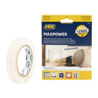 Picture of HPX MAX POWER TRANSPARENT 19MMX5M