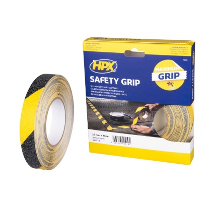 Picture of HPX SAFETY GRIP 25MMX18M   BLACK/YELLOW