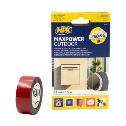 Picture of HPX MAX POWER BLACK OUTDOOR 25MMX1.5M