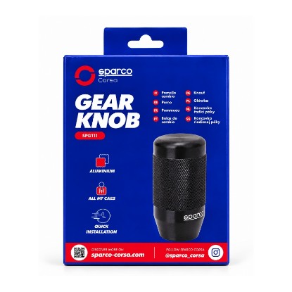 Εικόνα της SPARCO GEAR KNOB BLACK SPG111