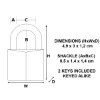 Picture of MASTER LOCK BRASS PADLOCK 30MM KA V.314