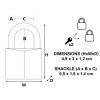 Εικόνα της MASTER LOCK BRASS PADLOCK 30X2 KA  130EURT