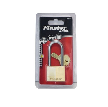 Picture of MASTER LOCK BRASS PADLOCK 40MM LONG SHACKLE 140DLH