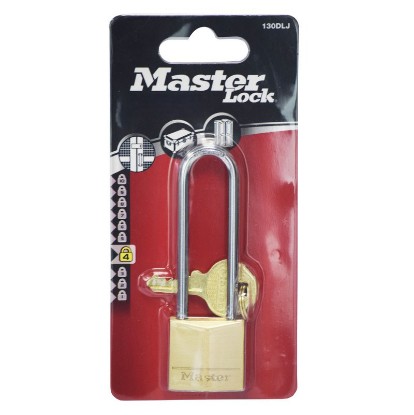Picture of MASTER LOCK BRASS PADLOCK 50MM LONG SHACKLE 150DLJ