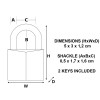 Εικόνα της MASTER LOCK MARINE PADLOCK 30MM   639D