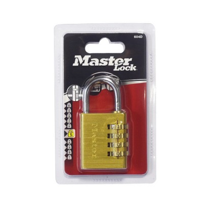 Picture of MASTER LOCK COMBINATION  40X21 BRASS 604D