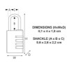 Picture of MASTER LOCK COMBINATION  40X21 BRASS 604D