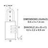Εικόνα της MASTER LOCK COMBINATION  20X21 BRASS 620D