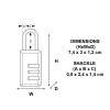 Εικόνα της MASTER LOCK COMBINATION 30X23 VINYL 647D