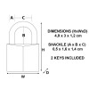 Εικόνα της MASTER LOCK BRASS PADLOCK 30MM 130D