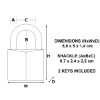 Εικόνα της MASTER LOCK BRASS PADLOCK 50MM KA V.41242